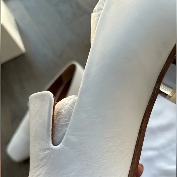 NIB Neous white flat transparent heel size 37 - Picture 7 of 8